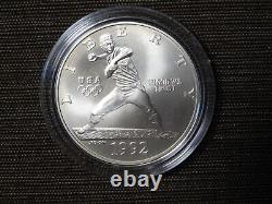 Us Mint Coin 1992-d XXV Olympics Baseball Pitcher Unc 90% Silver Dollar
