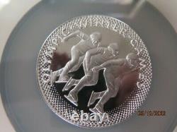 Usoc 2014 Olympic Winter Games Speed Skating 5 Oz Silver Medal Ngc Uc Gem Proof