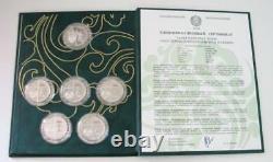 V. Rare Set 6 Silver 925 Coins 2008 XXIX Beijing Olympics Moldova Transnistria