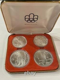 Vintage 1976 Canadian Montreal olympic silver coin set 1 of 5