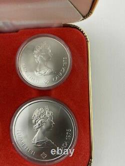 Vintage 1976 Canadian Montreal olympic silver coin set 4 of 5